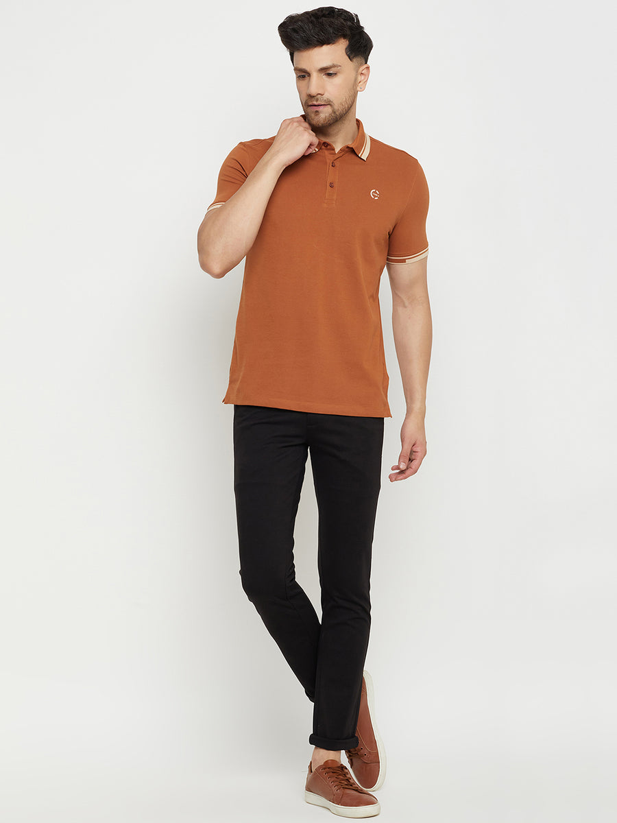 Camla Brown T -Shirt For Men