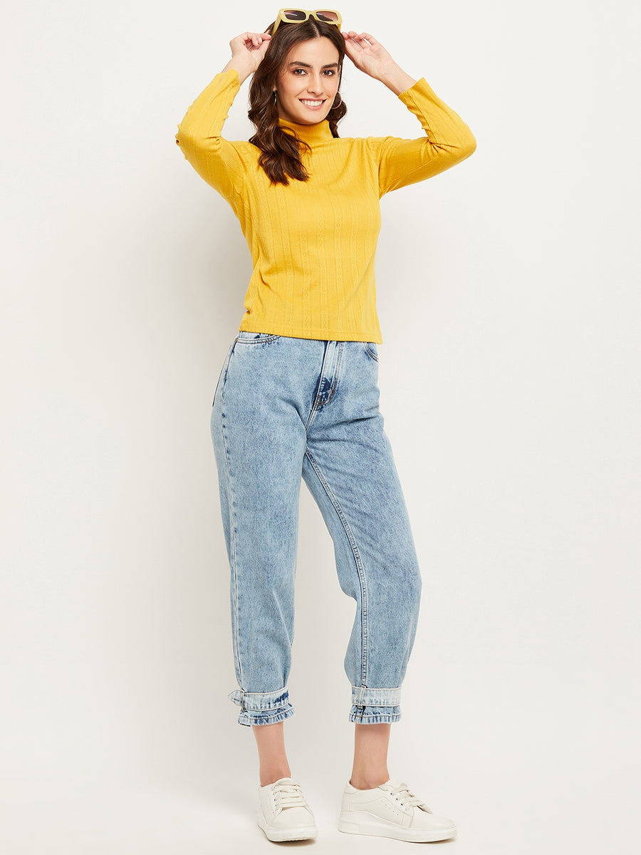Camla Mustard Top  For Women