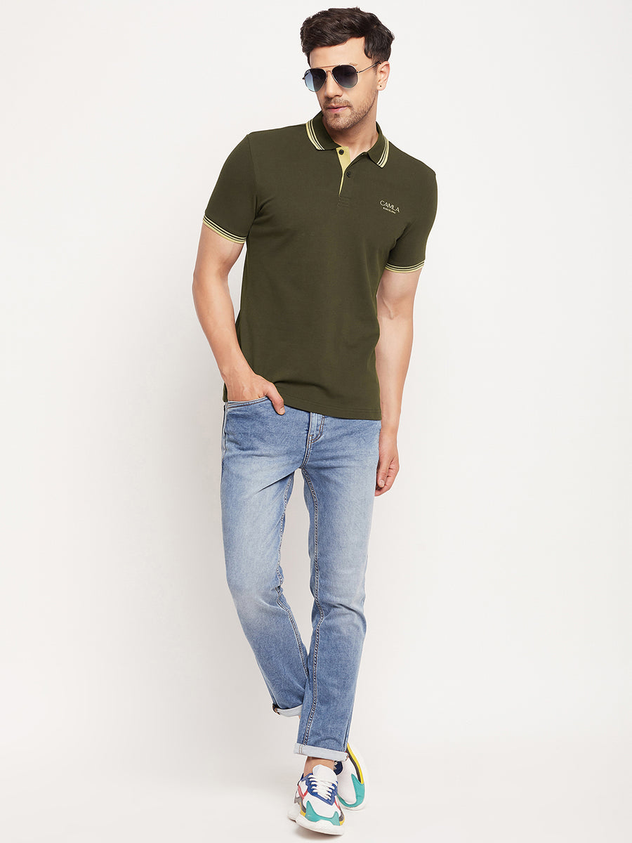 Camla T Green T-Shirt For Men