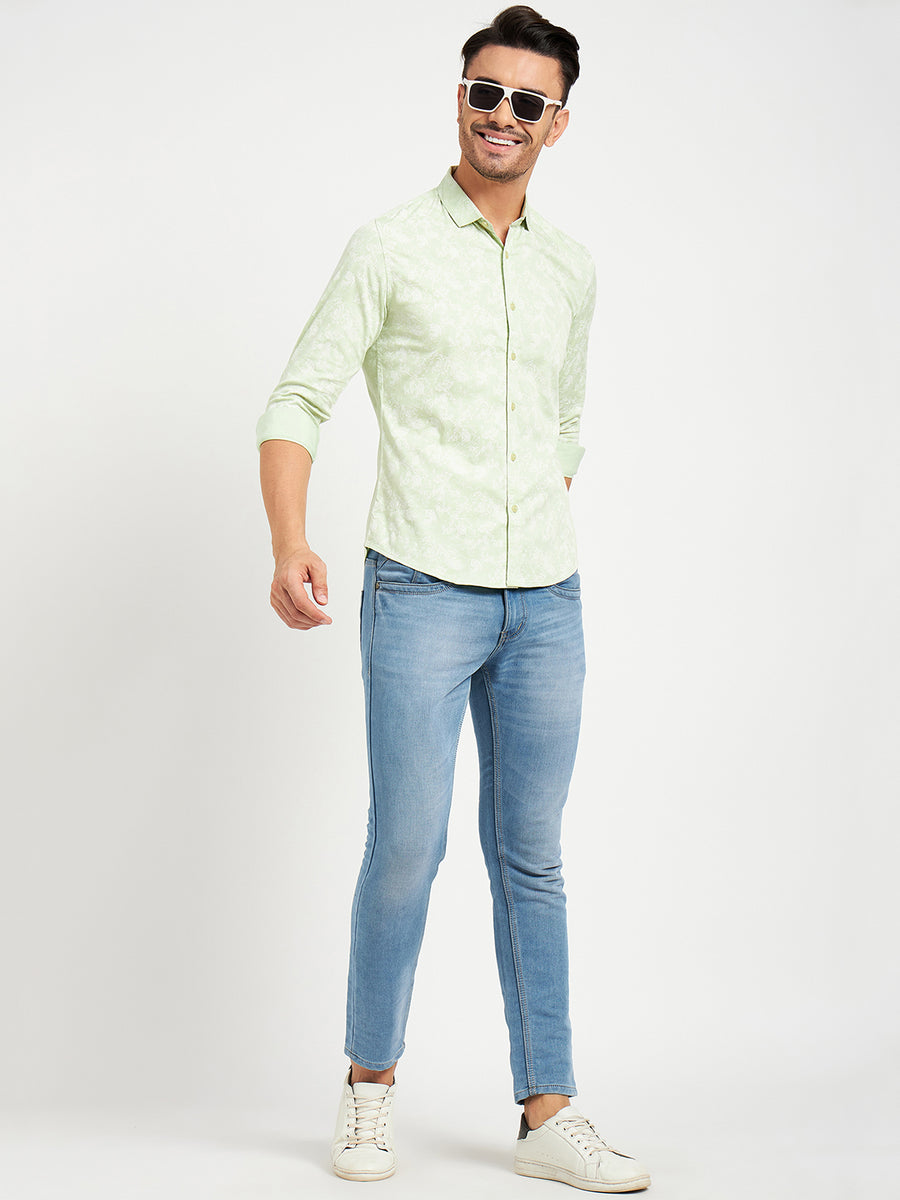 Camla Green Shirts For Men