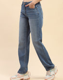 Camla Barcelona Low Rise Blue Straight Fit Jeans