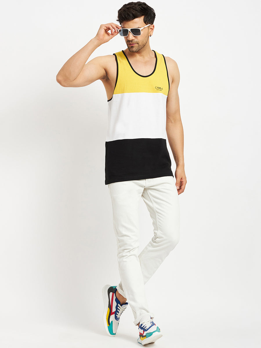 Camla Mustard T- Shirt For Men