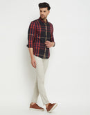 Camla Barcelona Chequered Black Shirt