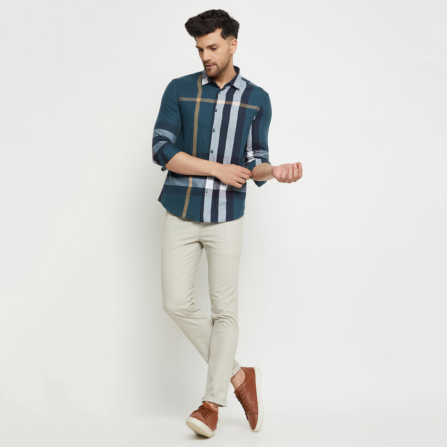 Camla Seagreen Shirt For Men