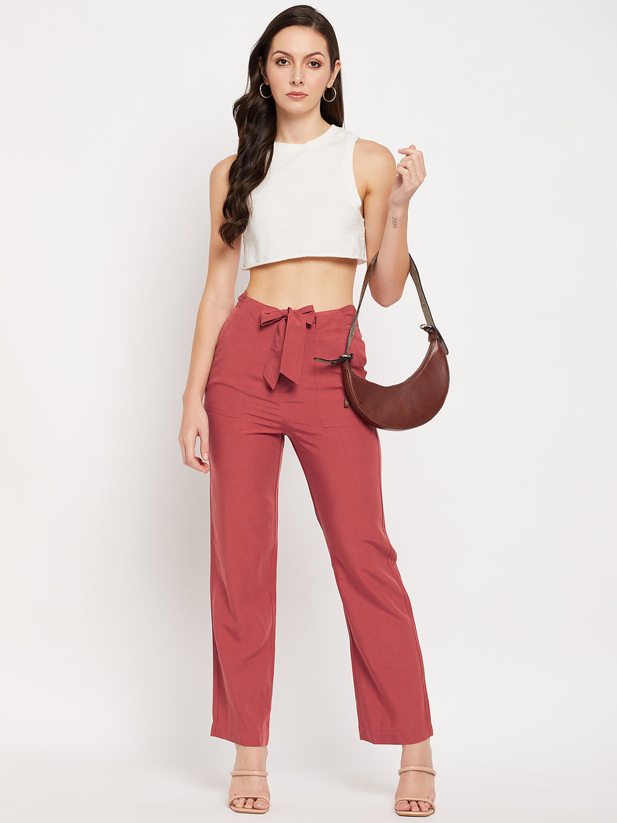 Camla Barcelona Brick Knot Belted Trousers