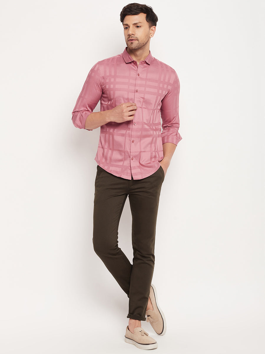 Camla Peach Shirts For Men