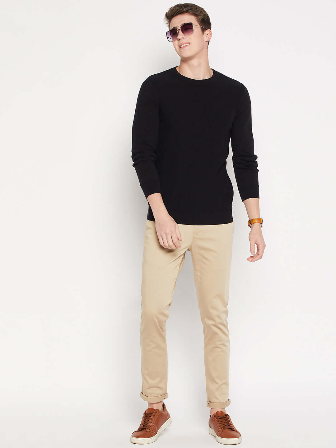 Camla Barcelona Black Sweater For Men