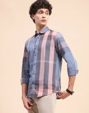 Camla Barcelona Chequered Grey Regular Shirt