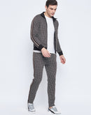 Camla Barcelona Geometric Print Black And White Tracksuit