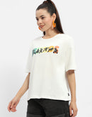 Madame Disney Graphic Print White Regular T-shirt