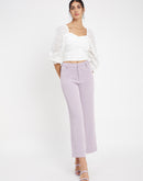 Camla White Sweetheart Neck Top For Women