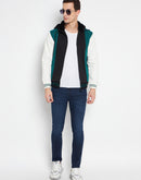 Camla Barcelona Colourblocked Black Hooded Sweatshirt