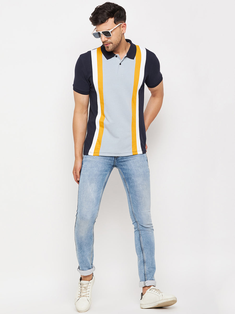 Camla Navy T- Shirt For Men