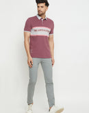 Camla Mauve T -Shirt For Men