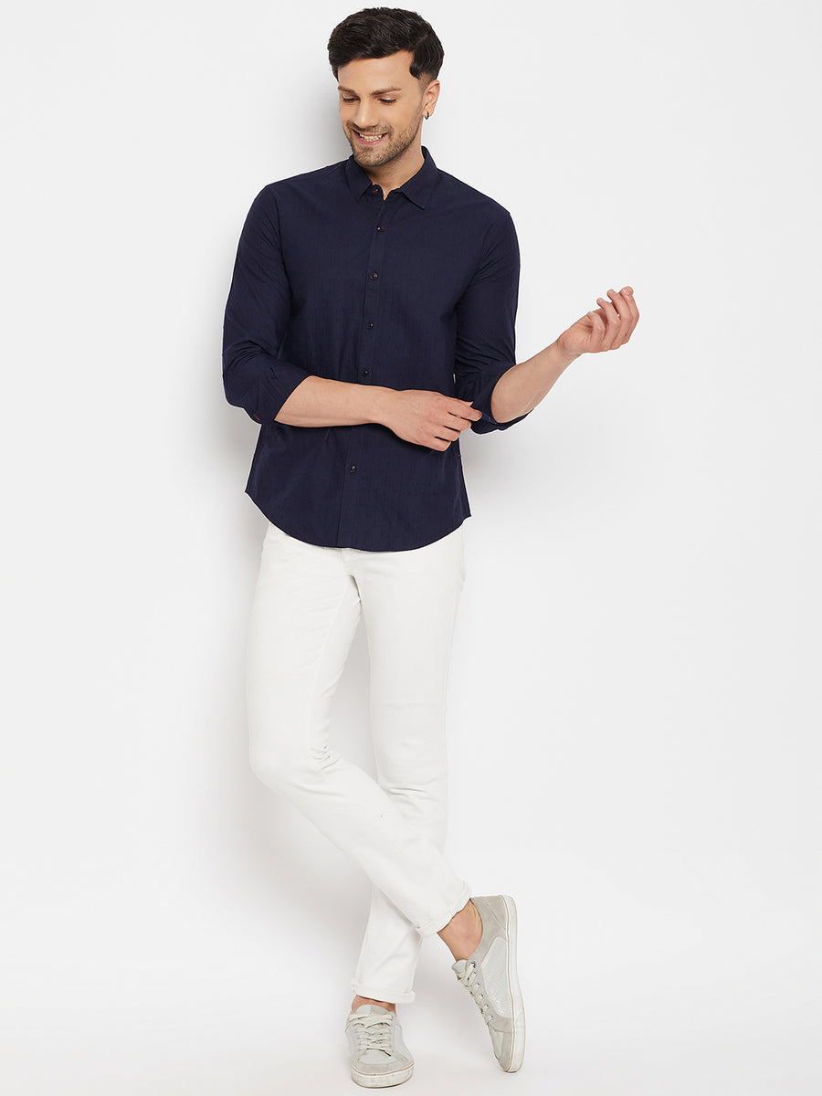 Camla Navy Shirts For Men