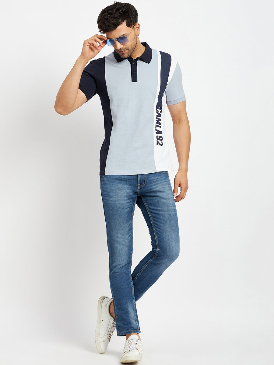 Camla Skyblue T- Shirt For Men