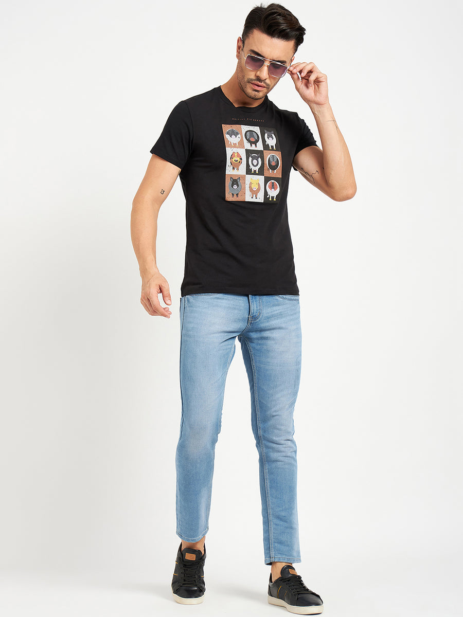 Camla Black T- Shirt For Men