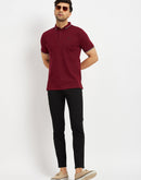 Camla Wine T- Shirt For Men