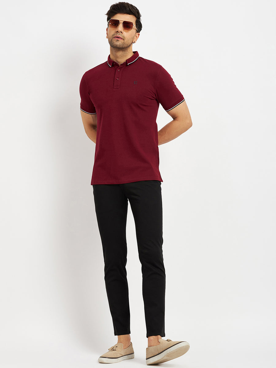 Camla Wine T- Shirt For Men