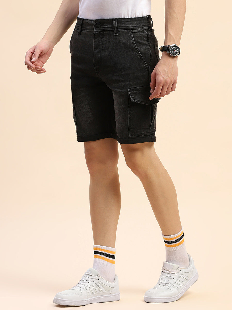 Camla Barcelona Lightly Washed Grey Flap Pocket Shorts