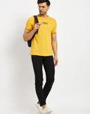 Camla Mustard T- Shirt For Men