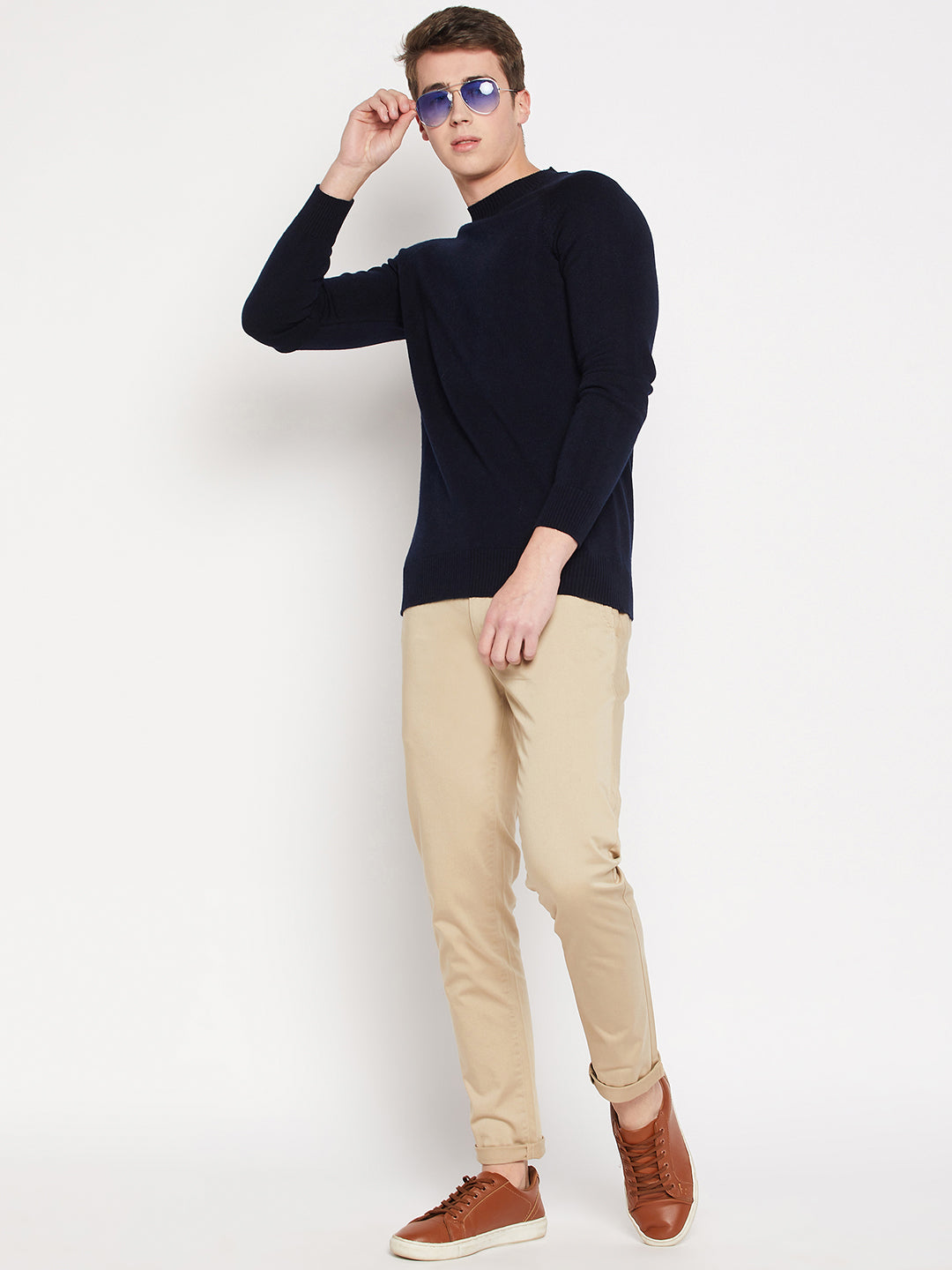 Camla Barcelona Navy Sweater For Men