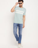 Camla Barcelona Washed Blue Regular Jeans For Men