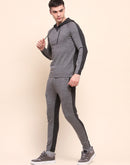 Camla Barcelona Color Blocked Anthra Hooded Sweater