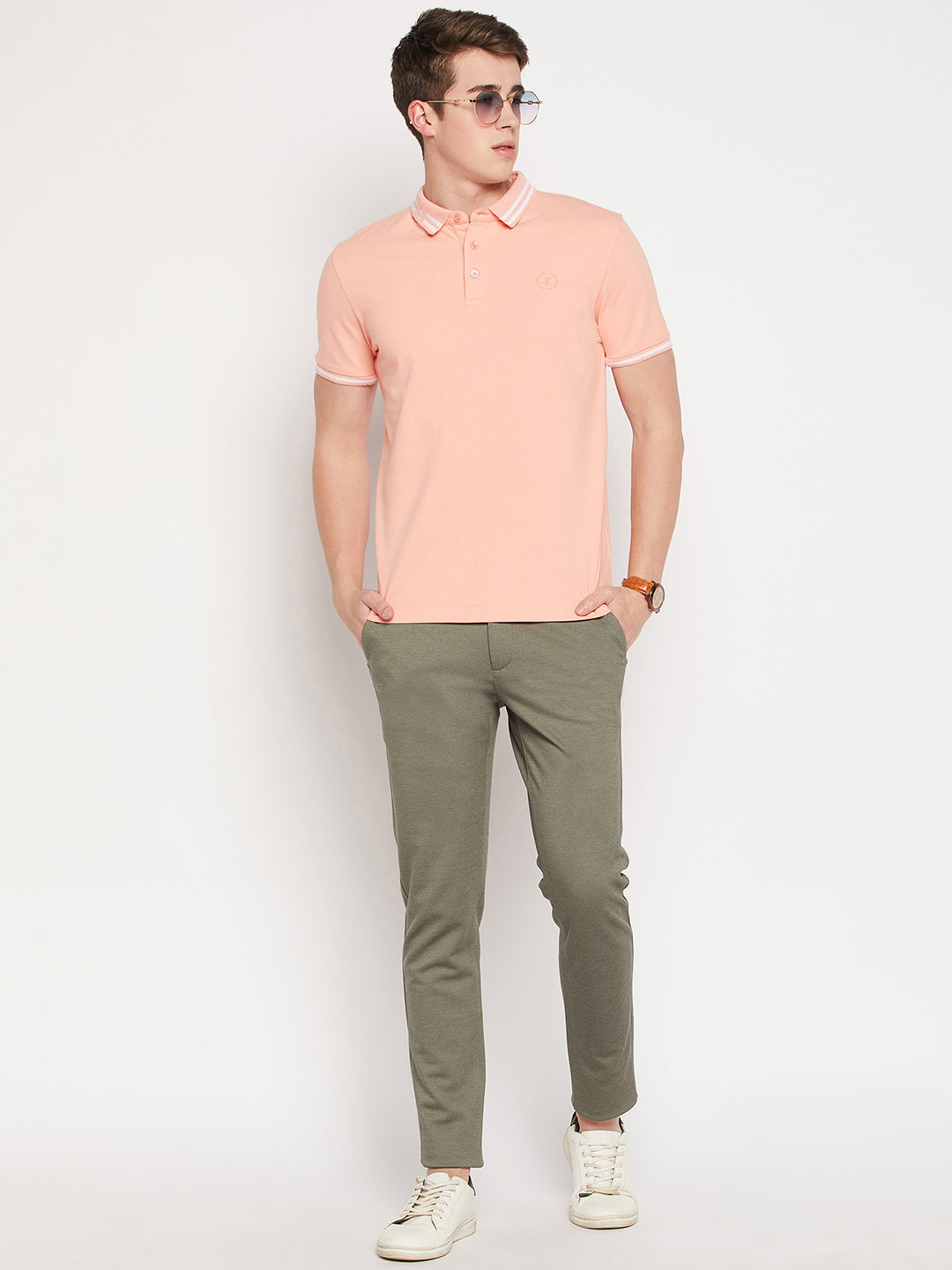 Camla Barcelona Olive Trouser For Men