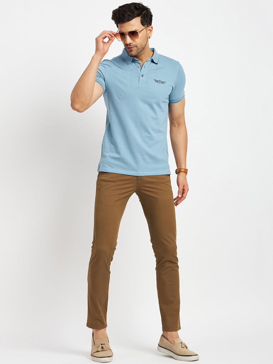 Camla Blue T- Shirt For Men