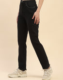 Camla Barcelona Embellished Black Straight Fit Jeans