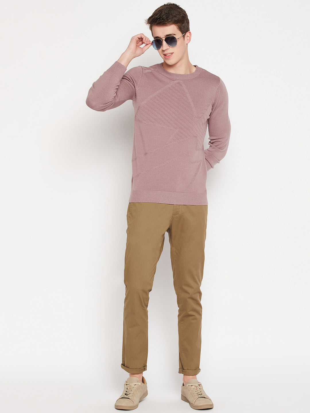 Camla Barcelona Onion Pink Sweater For Men