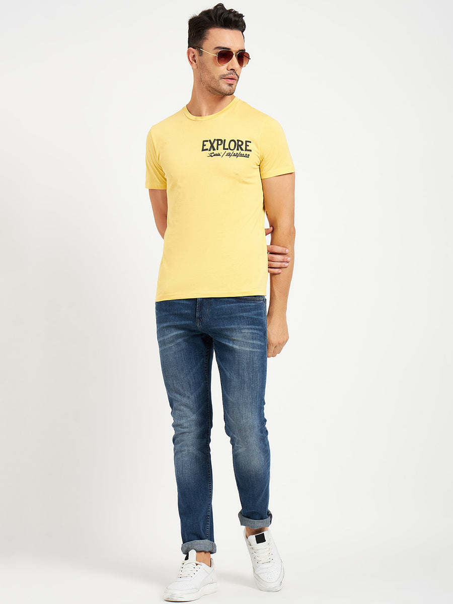 Camla Yellow T- Shirt For Men