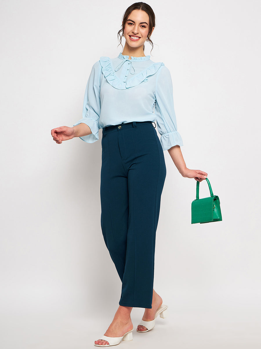 Camla Skyblue  Top For Women