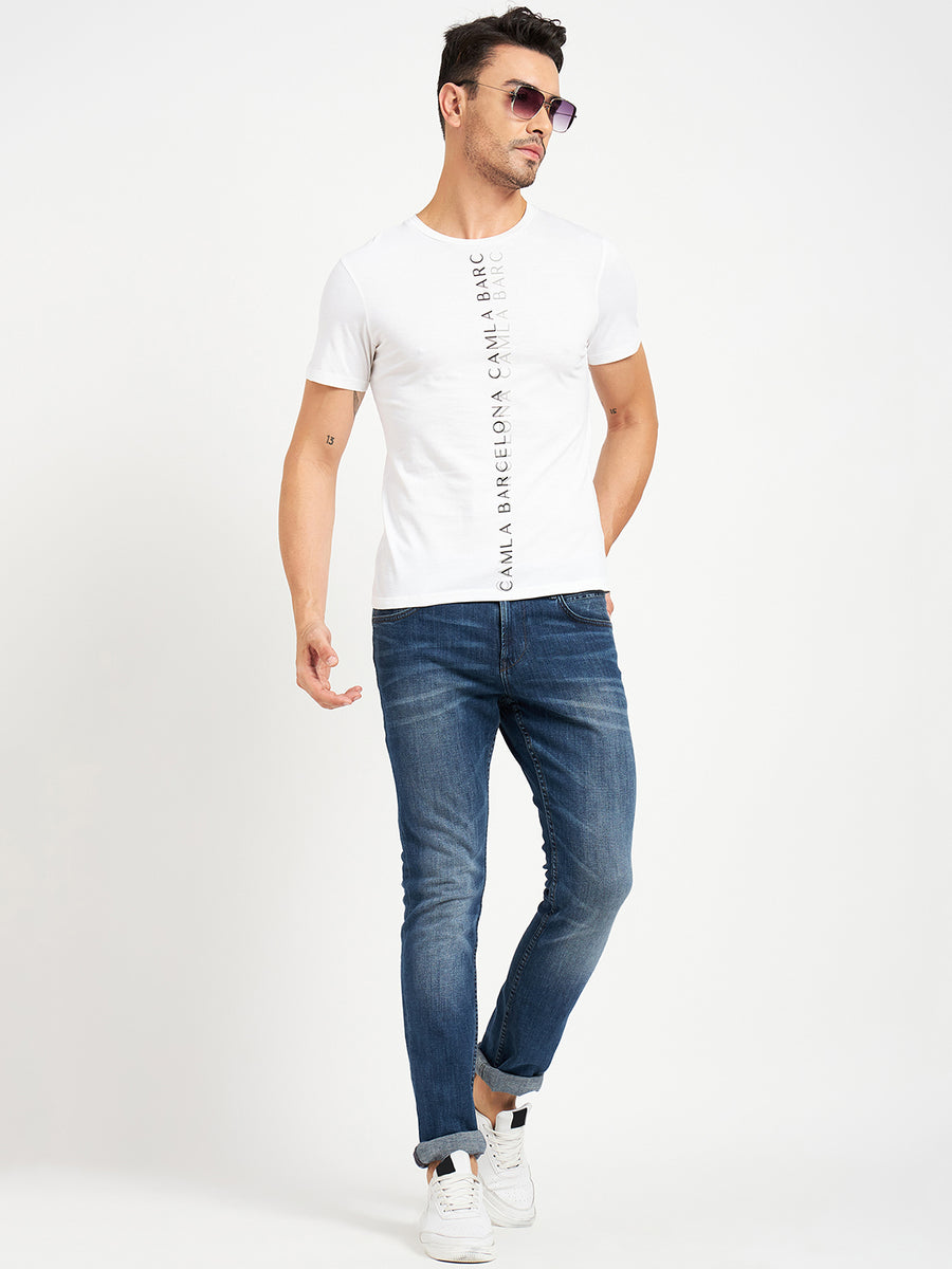 Camla White T- Shirt For Men