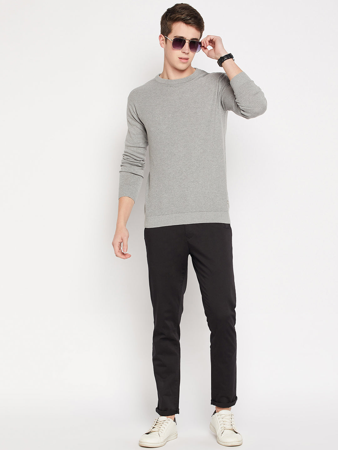 Camla Barcelona Grey Sweater For Men