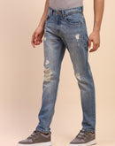 Camla Barcelona Ripped Light Wash Light Blue Denim
