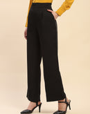 Camla Barcelona High Rise Black Wide Leg Fit Trousers