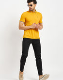 Camla Mustard T- Shirt For Men