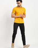 Camla Mustard T- Shirt For Men