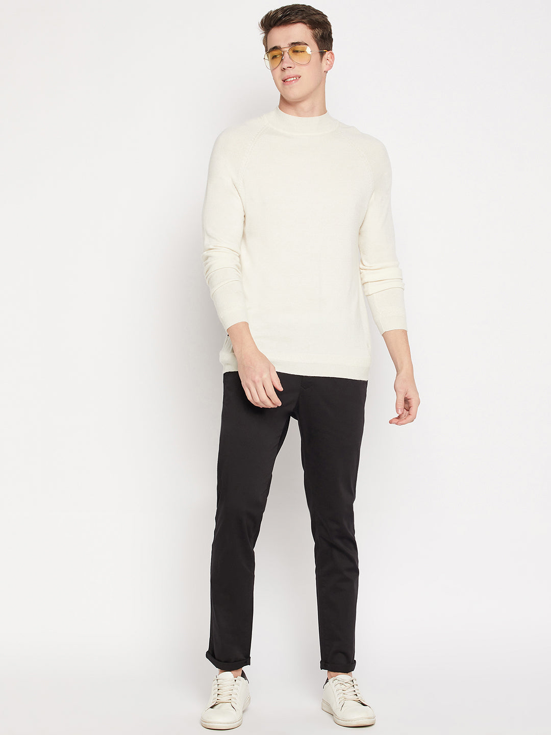 Camla Barcelona Off White Sweater For Men