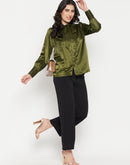 Madame Olive Tie-Up Neck Top