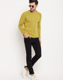 Camla Barcelona Round Neck Lime Green Long Sleeve T-Shirt
