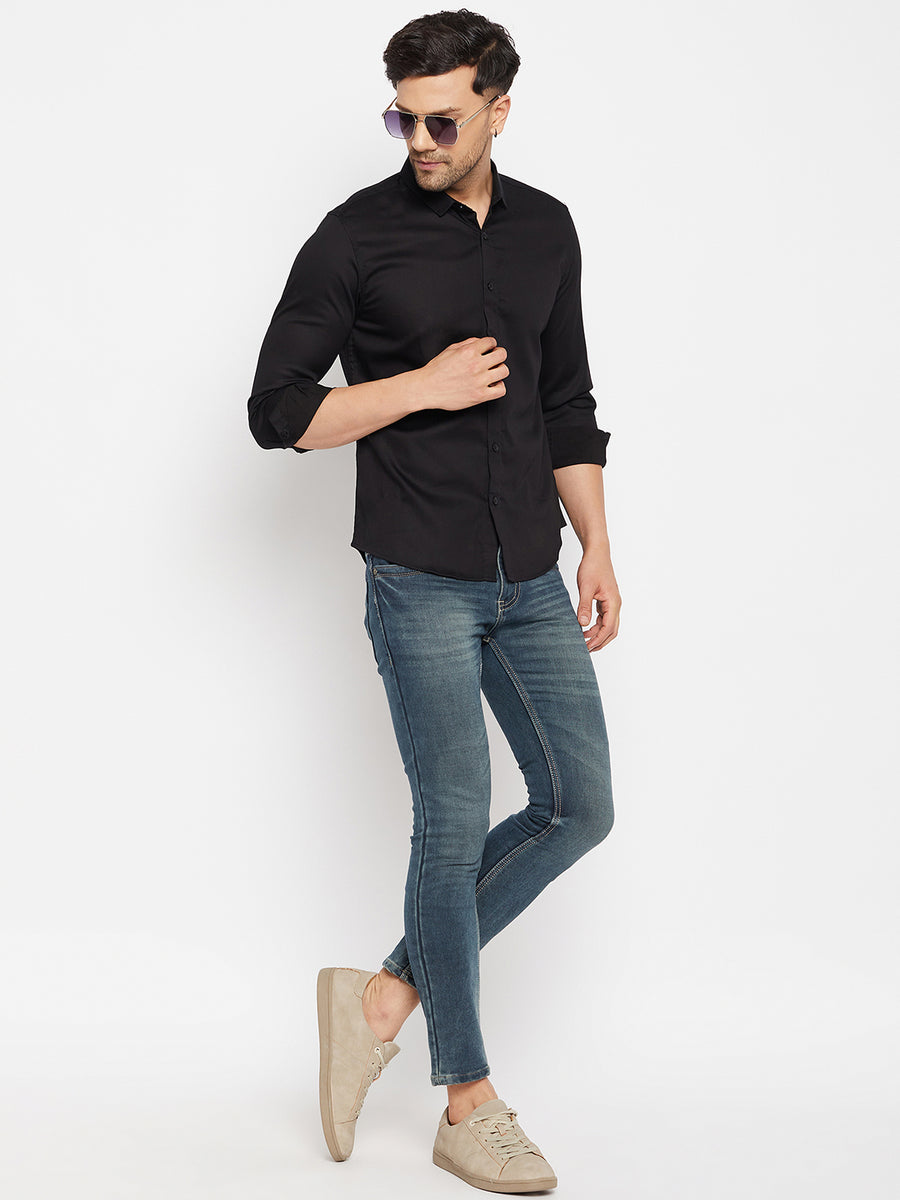 Camla Black Shirts For Men