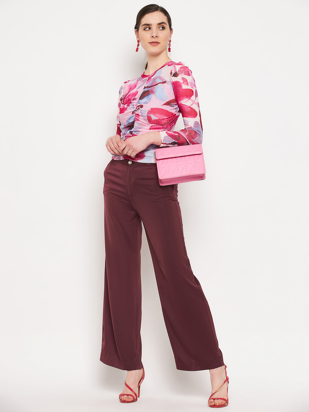 Camla Barcelona Plum Trouser For Women