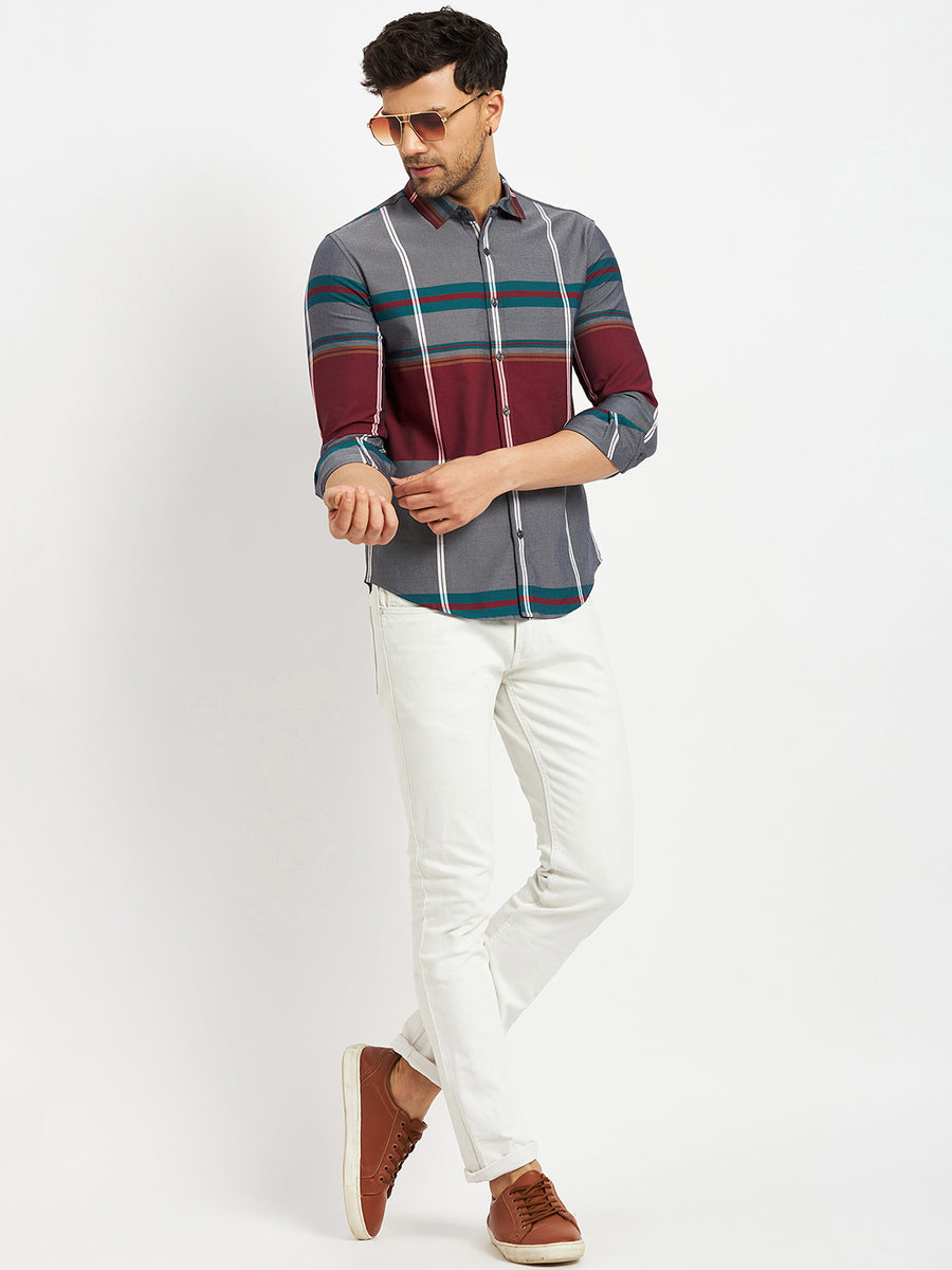 Camla Grey Shirts For Men