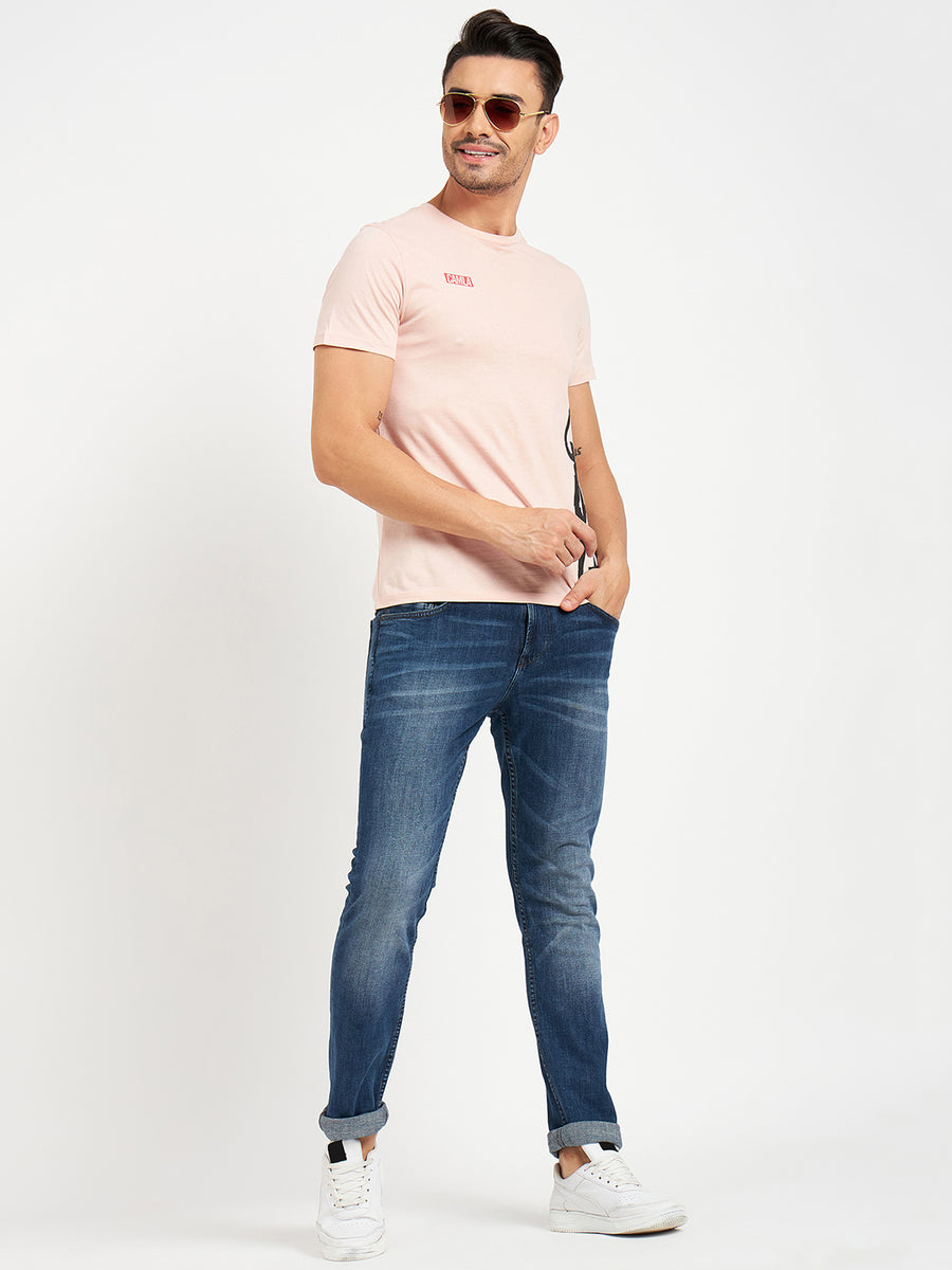 Camla Pink T- Shirt For Men