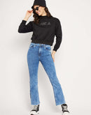 Camla Barcelona Logo Print Black Sweatshirt