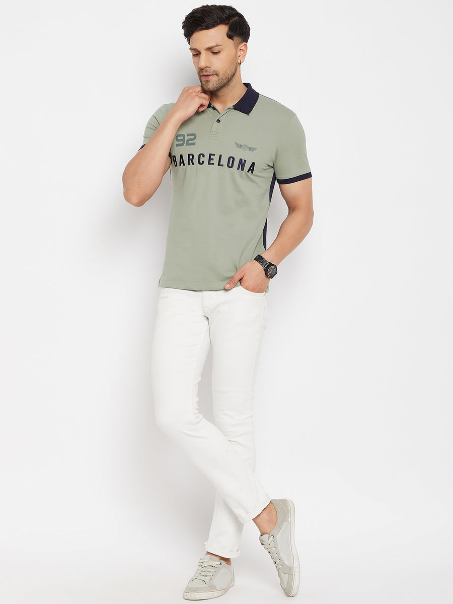 Camla Green T- Shirt For Men