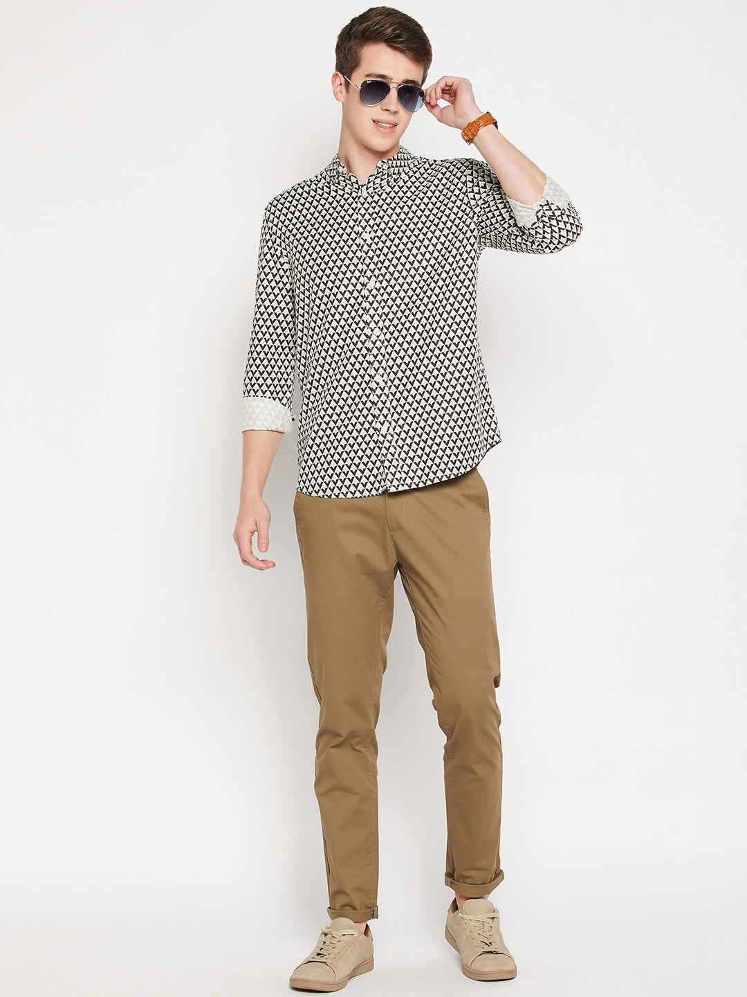 Camla Barcelona Off White Shirt For Men